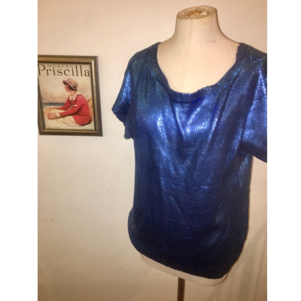 Painted Metallic Sweater